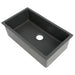ZLINE 30" Rome Dual Mount Single Bowl Fireclay Kitchen Sink with Bottom Grid