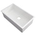 ZLINE 30" Rome Dual Mount Single Bowl Fireclay Kitchen Sink with Bottom Grid