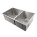 ZLINE 33" Chamonix Undermount Double Bowl Kitchen Sink with Bottom Grid 