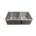 ZLINE 33" Chamonix Undermount Double Bowl Kitchen Sink with Bottom Grid 