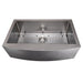 ZLINE 33" Vail Farmhouse Apron Mount Single Bowl Kitchen Sink with Bottom Grid 