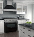 ZLINE Appliance Package - 36" Dual Fuel Range in DuraSnow® with Black Matte Door & 36" Range Hood - 2KP-RASBLMRH36