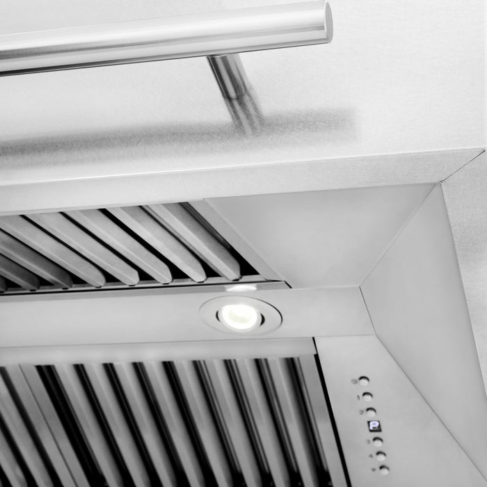 ZLINE 36" DuraSnow® Stainless Steel Range Hood with Shell 