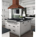 ZLINE 36 in. Designer Series Copper Island Mount Range Hood