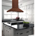 ZLINE 36 in. Designer Series Copper Island Mount Range Hood