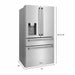 ZLINE 36 In. French Door Refrigerator Counter Depth Fingerprint with Water and Ice Dispenser