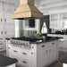 ZLINE 36 in. Unfinished Wooden Island Mount Range Hood