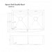 ZLINE 36" Niseko Farmhouse Apron Mount Double Bowl Kitchen Sink with Bottom Grid 