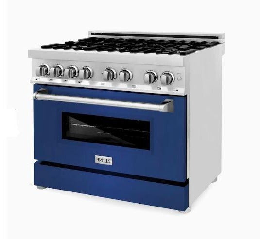 ZLINE 36" Professional Dual Fuel Range with Gas Stove and Electric Oven in Stainless Steel