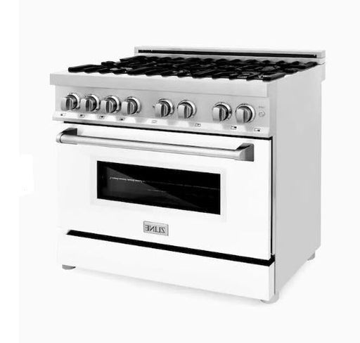 ZLINE 36" Professional Dual Fuel Range with Gas Stove and Electric Oven in Stainless Steel