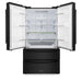 ZLINE 4-Piece Appliance Package - 30 In. Rangetop, Range Hood, Refrigerator, and Double Wall Oven in Black Stainless Steel - 4KPR-RTBRH30-AWD