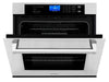 ZLINE Appliance Package - 4-Piece Appliance Package - 48 In. Rangetop, Wall Oven, Refrigerator, and Microwave Oven in Stainless Steel - 4KPR-RT48-MWAWS