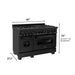 ZLINE 48" Black Stainless 6.0 cu.ft. 7 Gas Burner/Electric Oven Range