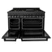 ZLINE 48" Black Stainless 6.0 cu.ft. 7 Gas Burner/Electric Oven Range