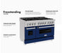 ZLINE 48" DuraSnow Stainless Steel 6.0 cu.ft. 7 Gas Burner/Electric Oven Range