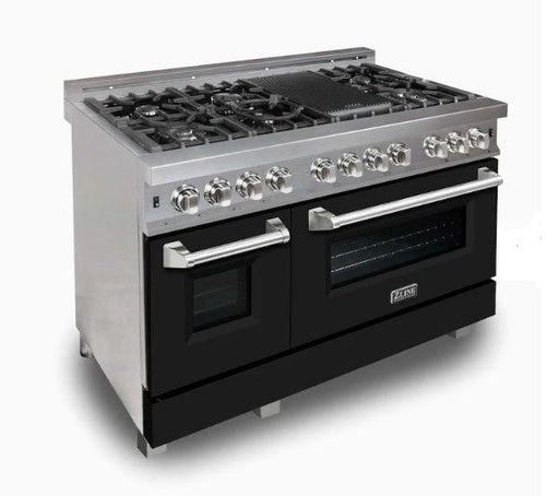 ZLINE 48" DuraSnow Stainless Steel 6.0 cu.ft. 7 Gas Burner/Electric Oven Range