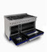 ZLINE 48" DuraSnow Stainless Steel 6.0 cu.ft. 7 Gas Burner/Electric Oven Range