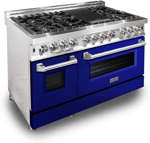 ZLINE 48" Professional Dual Fuel Range in Stainless Steel Gas Stove and Electric Oven