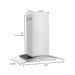 ZLINE Alpine Series Convertible Island Mount Range Hood in Stainless Steel 