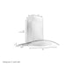 ZLINE Alpine Series Ducted Wall Mount Range Hood in Stainless Steel 