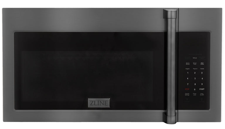 ZLINE Appliance Package - 30 in. Dual Fuel Range, Microwave, Refrigerator in Black Stainless - 3KPR-RABOTRH30