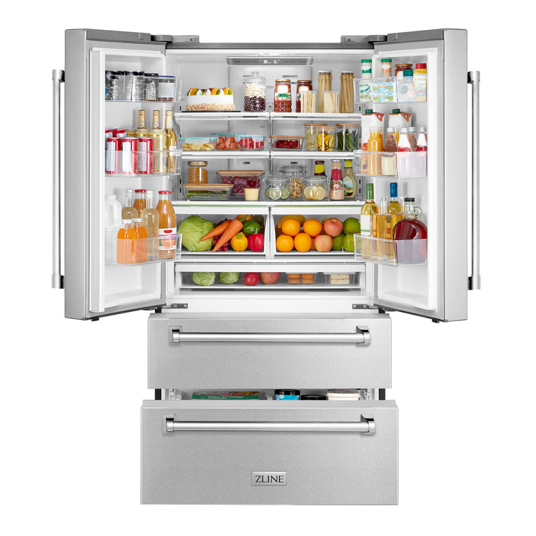 ZLINE Appliance Package - 30 in. Dual Fuel Range, Range Hood, 3 Rack Dishwasher, Refrigerator - 4KPR-RARH30-DWV