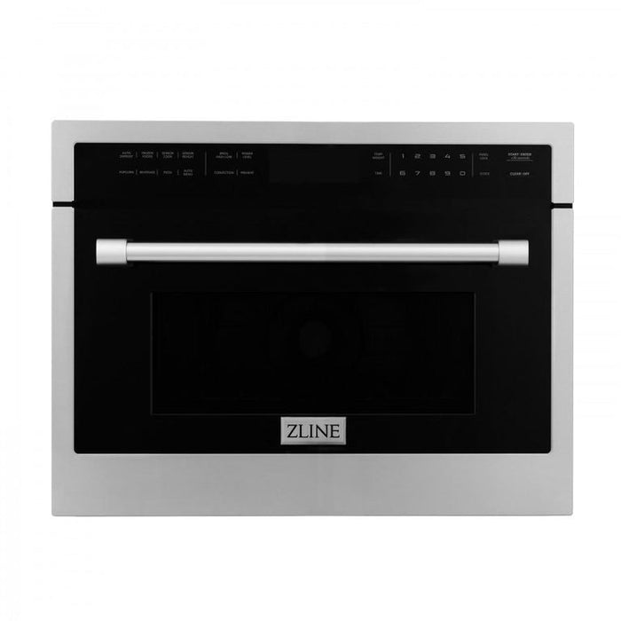 ZLINE Appliance Package - 36 In. Dual Fuel Range, Range Hood, Microwave Oven in Stainless Steel - 3KP-RARHMWO-36