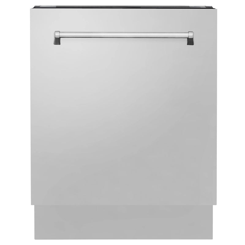 ZLINE Appliance Package -Kitchen Package with Refrigeration, 48" Stainless Steel Dual Fuel Range, 48" Convertible Vent Range Hood and 24" Tall Tub Dishwasher - 4KPR-RARH60-DWV