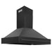 ZLINE Black Stainless Steel Range Hood with Black Stainless Steel Handle