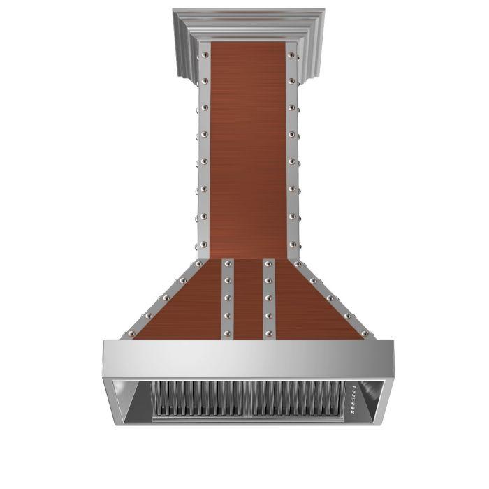 ZLINE 30" Designer Series Copper Island Range Hood - 655i-CSSSS-30