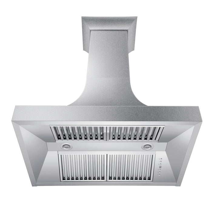 ZLINE Designer Series DuraSnow Stainless Steel Wall Range Hood