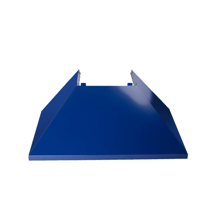 ZLINE DuraSnow Stainless Steel Range Hood with Blue Gloss Shell