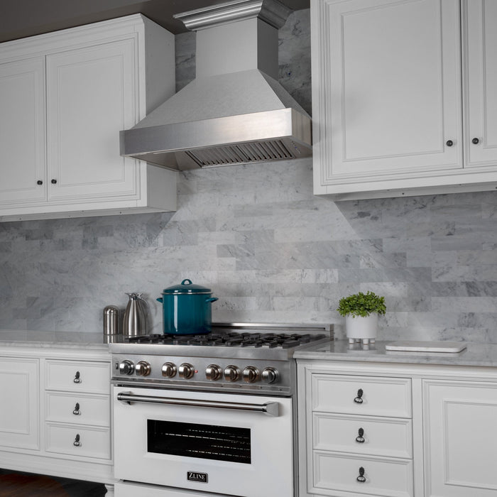 ZLINE DuraSnow Stainless Steel Range Hood with DuraSnow Shell