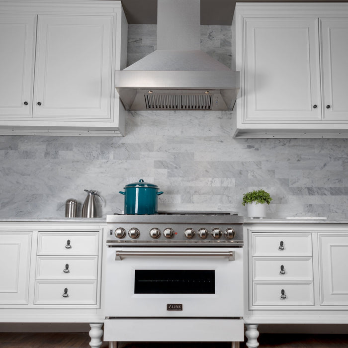 ZLINE DuraSnow Stainless Steel Range Hood with DuraSnow Shell