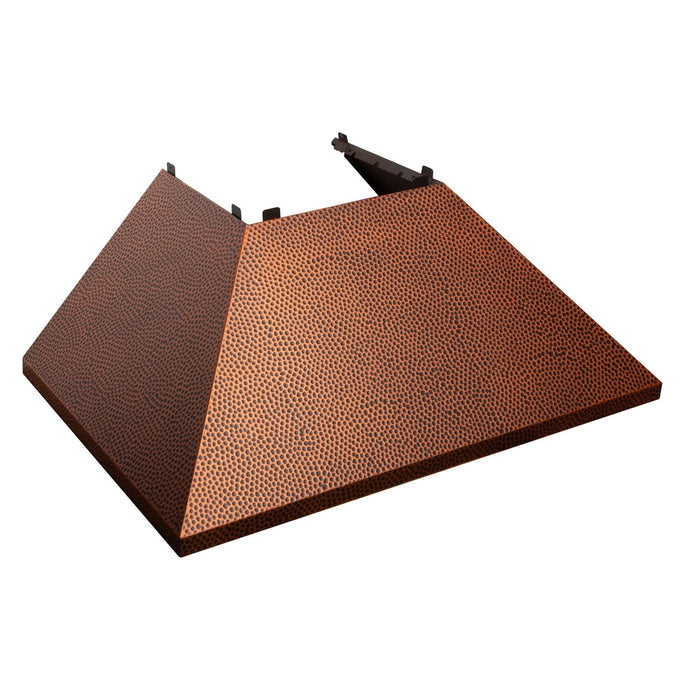 ZLINE DuraSnow Stainless Steel Range Hood with Hand-Hammered Copper Shell