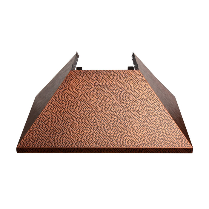 ZLINE DuraSnow Stainless Steel Range Hood with Hand-Hammered Copper Shell