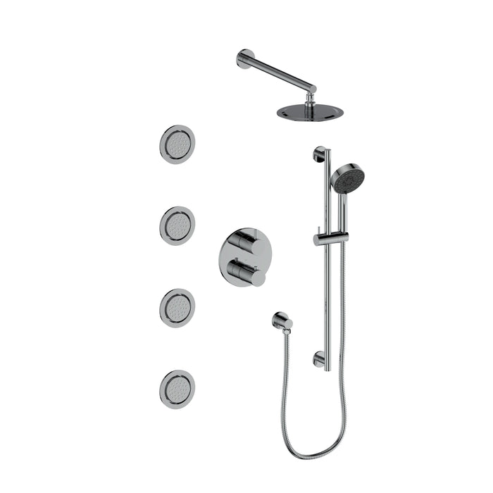 ZLINE Emerald Bay Thermostatic Shower System with Body Jets 