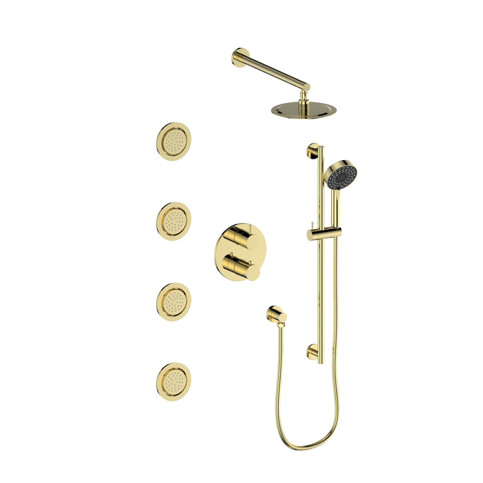 ZLINE Emerald Bay Thermostatic Shower System with Body Jets 