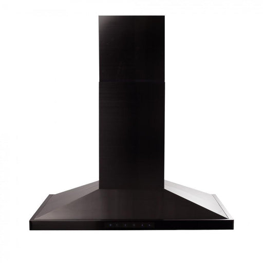 ZLINE Island Mount Range Hood in Black Stainless Steel