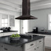 ZLINE Island Mount Range Hood in Black Stainless Steel