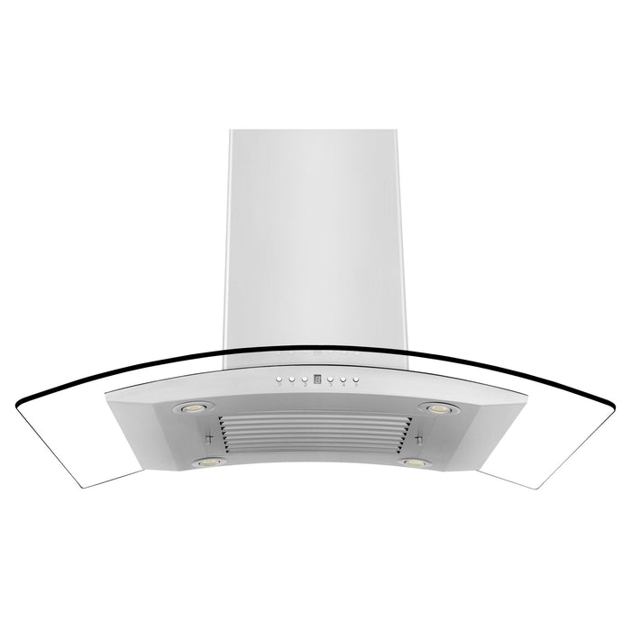 ZLINE Island Mount Range Hood in Stainless Steel & Glass