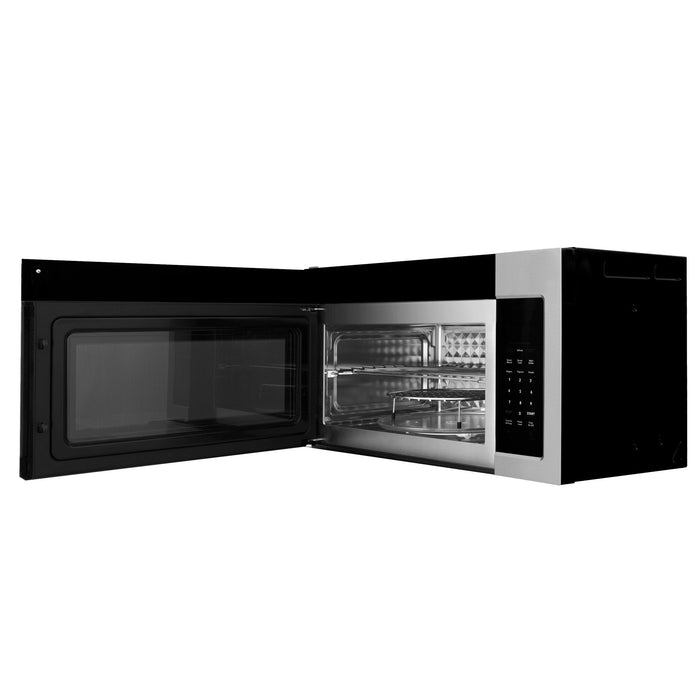 ZLINE Over the Range Convection Microwave Oven in Stainless Steel with Traditional Handle and Sensor Cooking