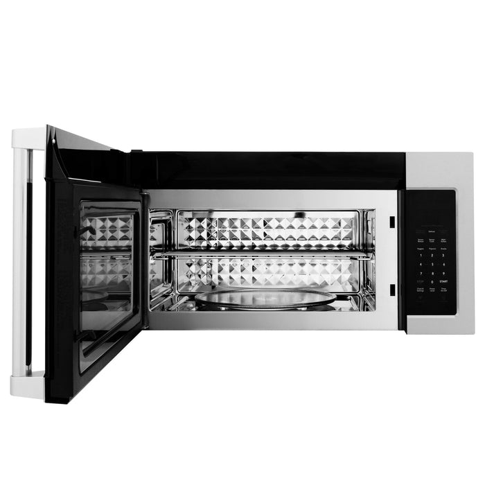 ZLINE Over the Range Convection Microwave Oven in Stainless Steel with Traditional Handle and Sensor Cooking