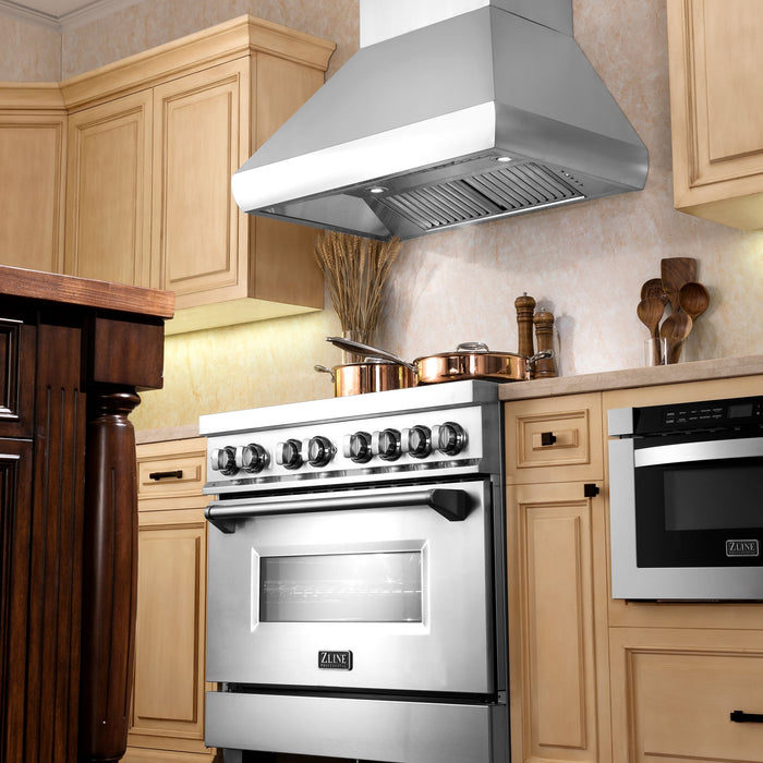 ZLINE Professional Wall Mount Range Hood in Stainless Steel 