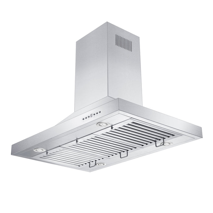 ZLINE Remote Blower Island Mount Range Hood in Stainless Steel