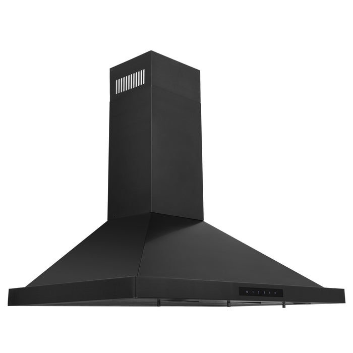 ZLINE Wall Mount Range Hood in Black Stainless Steel 