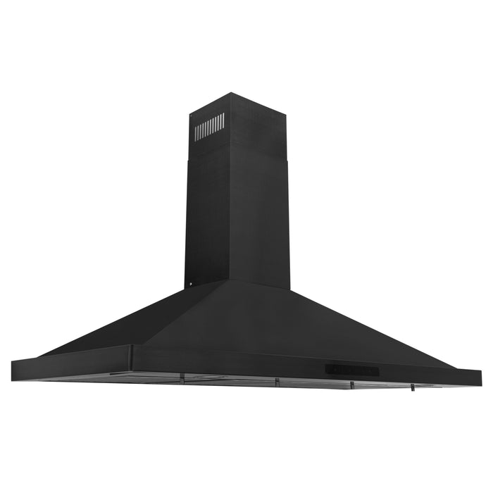 ZLINE Wall Mount Range Hood in Black Stainless Steel 