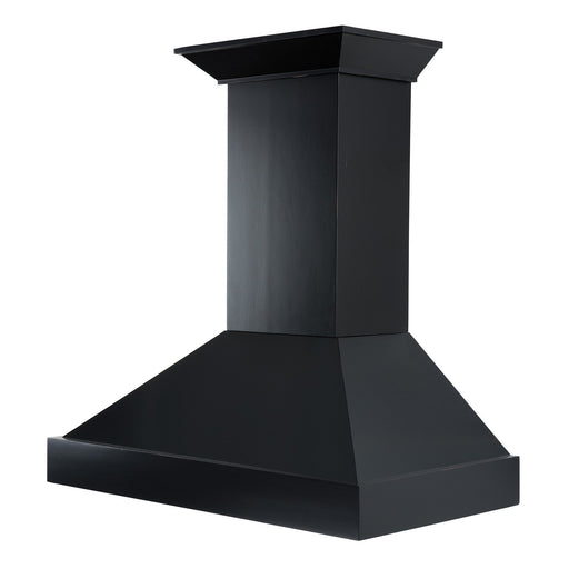 ZLINE Wooden Wall Mount Range Hood in Black - Includes Motor